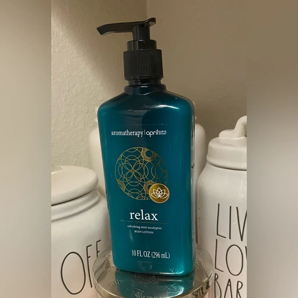 Aromatherapy April Relax Mint Eucalyptus Body Lotion | Essential Oil Spa Lotion
